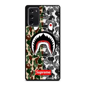 BAPE SHARK SUPREME CAMO 2 Samsung Galaxy Note 20 Case Cover