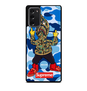 BATHING APE SUPREME SHARK CAMO Samsung Galaxy Note 20 Case Cover
