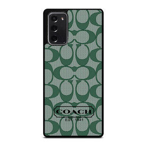 COACH GREEN LOGO PATTERN Samsung Galaxy Note 20 Case Cover COACH GREEN LOGO PATTERN Samsung Galaxy Note 20 Case Cover
