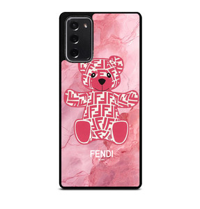 FENDI ROMA LOGO PINK BEAR Samsung Galaxy Note 20 Case Cover