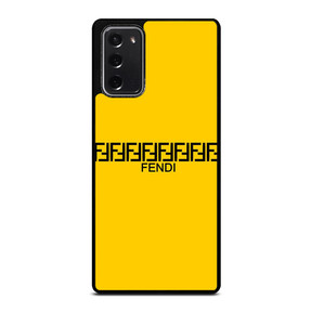 FENDI ROMA LOGO YELLOW Samsung Galaxy Note 20 Case Cover
