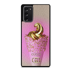GUCCI LOGO GOLDEN ICE CREAM ICON Samsung Galaxy Note 20 Case Cover GUCCI LOGO GOLDEN ICE CREAM ICON Samsung Galaxy Note 20 Case Cover
