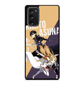 KIRITO AND ASUNA SWORD ART ONLINE Samsung Galaxy Note 20 Case Cover KIRITO AND ASUNA SWORD ART ONLINE Samsung Galaxy Note 20 Case Cover