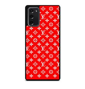 LOUIS VUITTON LV LOGO RED PATTERN Samsung Galaxy Note 20 Case Cover LOUIS VUITTON LV LOGO RED PATTERN Samsung Galaxy Note 20 Case Cover