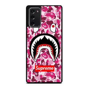 SUPREME BAPE CAMO SHARK Samsung Galaxy Note 20 Case Cover