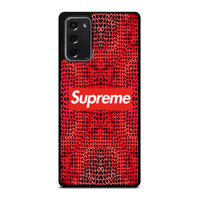 SUPREME RED SNAKE SKIN Samsung Galaxy Note 20 Case Cover