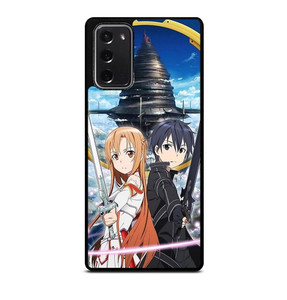 SWORD ART ONLINE KIRITO AND ASUNA SAO Samsung Galaxy Note 20 Case Cover SWORD ART ONLINE KIRITO AND ASUNA SAO Samsung Galaxy Note 20 Case Cover