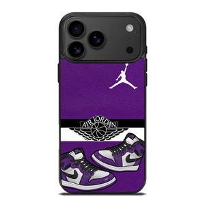 AIR JORDAN PURPLE LOGO iPhone 17 Pro Max Case Cover