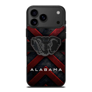 ALABAMA CRIMSON ROLL TIDE METAL EMBLEM iPhone 17 Pro Max Case Cover