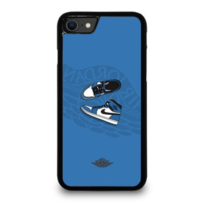 AIR JORDAN 1 SNEAKERS BLUE iPhone SE 2020 Case Cover AIR JORDAN 1 SNEAKERS BLUE iPhone SE 2020 Case Cover