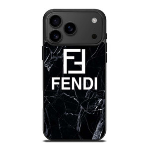 FENDI LOGO BLACK MARBLE iPhone 17 Pro Max Case Cover