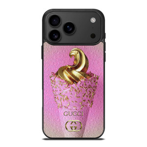 GUCCI LOGO GOLDEN ICE CREAM ICON iPhone 17 Pro Max Case Cover