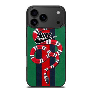 GUCCI SNAKE X NIKE LOGO ICON iPhone 17 Pro Max Case Cover GUCCI SNAKE X NIKE LOGO ICON iPhone 17 Pro Max Case Cover