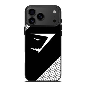 GYMSHARK WHITE CARBON LOGO iPhone 17 Pro Max Case Cover