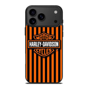 HARLEY DAVIDSON MOTOR CYCLES ORANGE STRIPE iPhone 17 Pro Max Case Cover