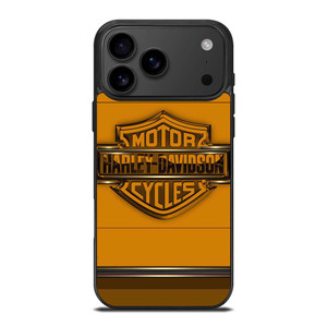 HARLEY DAVIDSON MOTORCYCLES LOGO YELLOW iPhone 17 Pro Max Case Cover HARLEY DAVIDSON MOTORCYCLES LOGO YELLOW iPhone 17 Pro Max Case Cover