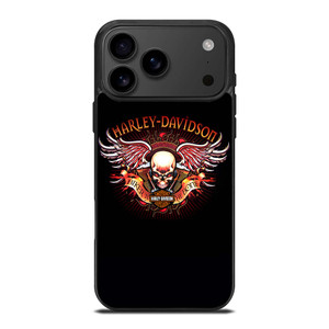 HARLEY DAVIDSON WING SKULL LOGO iPhone 17 Pro Max Case Cover HARLEY DAVIDSON WING SKULL LOGO iPhone 17 Pro Max Case Cover