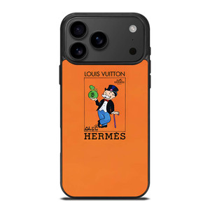 HERMES LOUIS VUITTON LV LOGO MONOPOLI ICON iPhone 17 Pro Max Case Cover