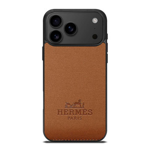 HERMES PARIS FASHION LOGO EMBLEM BROWN iPhone 17 Pro Max Case Cover