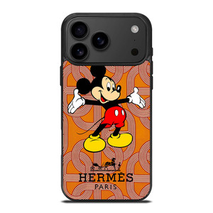 HERMES PARIS PATTERN MICKEY MOUSE DISNEY iPhone 17 Pro Max Case Cover
