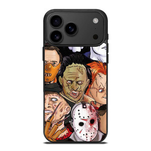 HORROR MOVIES CHARACTERS COLLECTION iPhone 17 Pro Max Case Cover