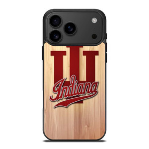 INDIANA HOOSIERS WOOD LOGO iPhone 17 Pro Max Case Cover