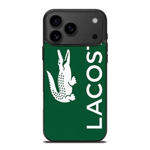 LACOSTE GREEN LOGO iPhone 17 Pro Max Case Cover