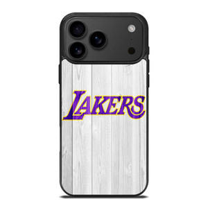 LOS ANGELES LA LAKERS WHITE WOOD iPhone 17 Pro Max Case Cover
