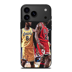 NBA LEGENDS KOBE BRYANT MICHAEL JORDAN iPhone 17 Pro Max Case Cover NBA LEGENDS KOBE BRYANT MICHAEL JORDAN iPhone 17 Pro Max Case Cover