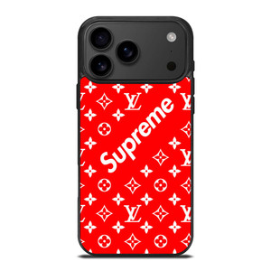 NEW SUPREME RED PATTERN iPhone 17 Pro Max Case Cover
