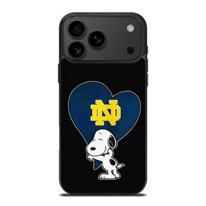 NOTRE DAME FIGHTING IRISH SNOOPY iPhone 17 Pro Max Case Cover NOTRE DAME FIGHTING IRISH SNOOPY iPhone 17 Pro Max Case Cover