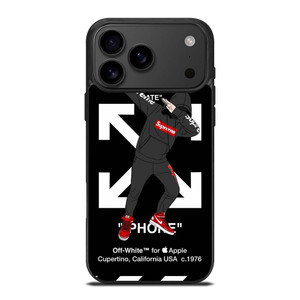 OFF WHITE DAB SUPREME iPhone 17 Pro Max Case Cover OFF WHITE DAB SUPREME iPhone 17 Pro Max Case Cover