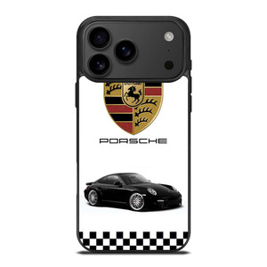PORSCHE 911 CHECKERED EMBLEM iPhone 17 Pro Max Case Cover PORSCHE 911 CHECKERED EMBLEM iPhone 17 Pro Max Case Cover