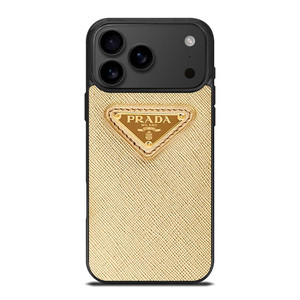 PRADA LOGO GOLD iPhone 17 Pro Max Case Cover PRADA LOGO GOLD iPhone 17 Pro Max Case Cover