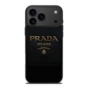 PRADA MILANO BLACK iPhone 17 Pro Max Case Cover PRADA MILANO BLACK iPhone 17 Pro Max Case Cover