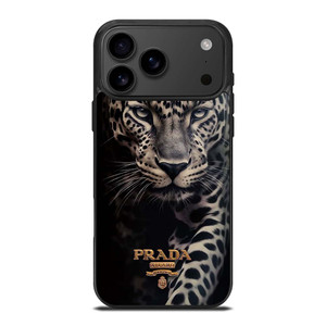 PRADA MILANO LOGO LEOPARD iPhone 17 Pro Max Case Cover PRADA MILANO LOGO LEOPARD iPhone 17 Pro Max Case Cover