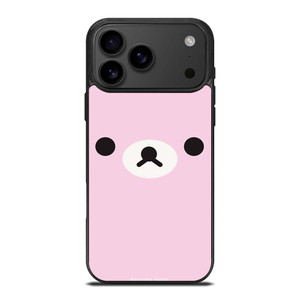 RILAKKUMA BEAR PINK MINIMALIST iPhone 17 Pro Max Case Cover RILAKKUMA BEAR PINK MINIMALIST iPhone 17 Pro Max Case Cover