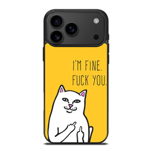 RIPNDIP CAT FUCK YOU iPhone 17 Pro Max Case Cover RIPNDIP CAT FUCK YOU iPhone 17 Pro Max Case Cover