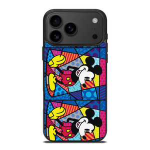 ROMERO BRITTO MICKEY MOUSE COLLAGE iPhone 17 Pro Max Case Cover ROMERO BRITTO MICKEY MOUSE COLLAGE iPhone 17 Pro Max Case Cover