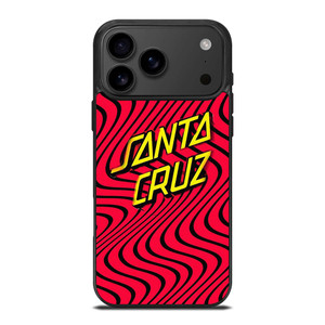 SANTA CRUZ SKATEBOARD WAVY RED iPhone 17 Pro Max Case Cover