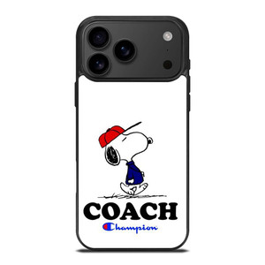SNOOPY COACH CHAMPION LOGO iPhone 17 Pro Max Case Cover