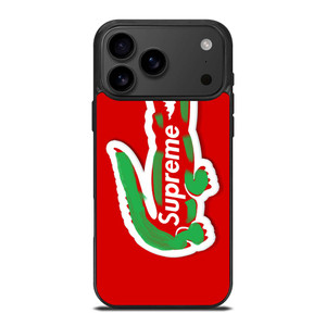 SUPREME X LACOSTE SYMBOL iPhone 17 Pro Max Case Cover SUPREME X LACOSTE SYMBOL iPhone 17 Pro Max Case Cover