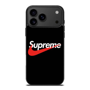 SUPREME X NIKE BLACK LOGO iPhone 17 Pro Max Case Cover SUPREME X NIKE BLACK LOGO iPhone 17 Pro Max Case Cover