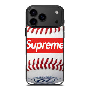SUPREME X RAWLINGS BASEBALL iPhone 17 Pro Max Case Cover