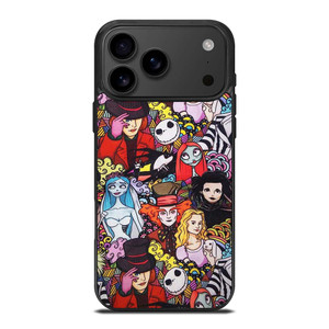 TIM BURTON HORROR MOVIE COLLAGE iPhone 17 Pro Max Case Cover TIM BURTON HORROR MOVIE COLLAGE iPhone 17 Pro Max Case Cover
