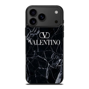 VALENTINO LOGO BLACK MARBLE iPhone 17 Pro Max Case Cover