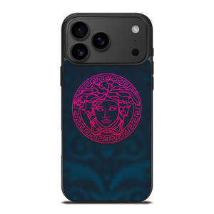 VERSACE VOILET GREEN LOGO iPhone 17 Pro Max Case Cover