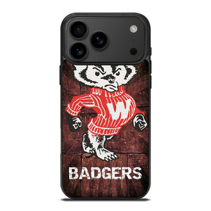 WISCONSIN BADGERS RUSTY SYMBOL iPhone 17 Pro Max Case Cover