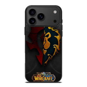 WORLD OF WARCRAFT HORDE ALLIANCE LOGO iPhone 17 Pro Max Case Cover