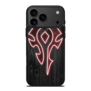 WORLD OF WARCRAFT HORDE WOOD LOGO iPhone 17 Pro Max Case Cover WORLD OF WARCRAFT HORDE WOOD LOGO iPhone 17 Pro Max Case Cover